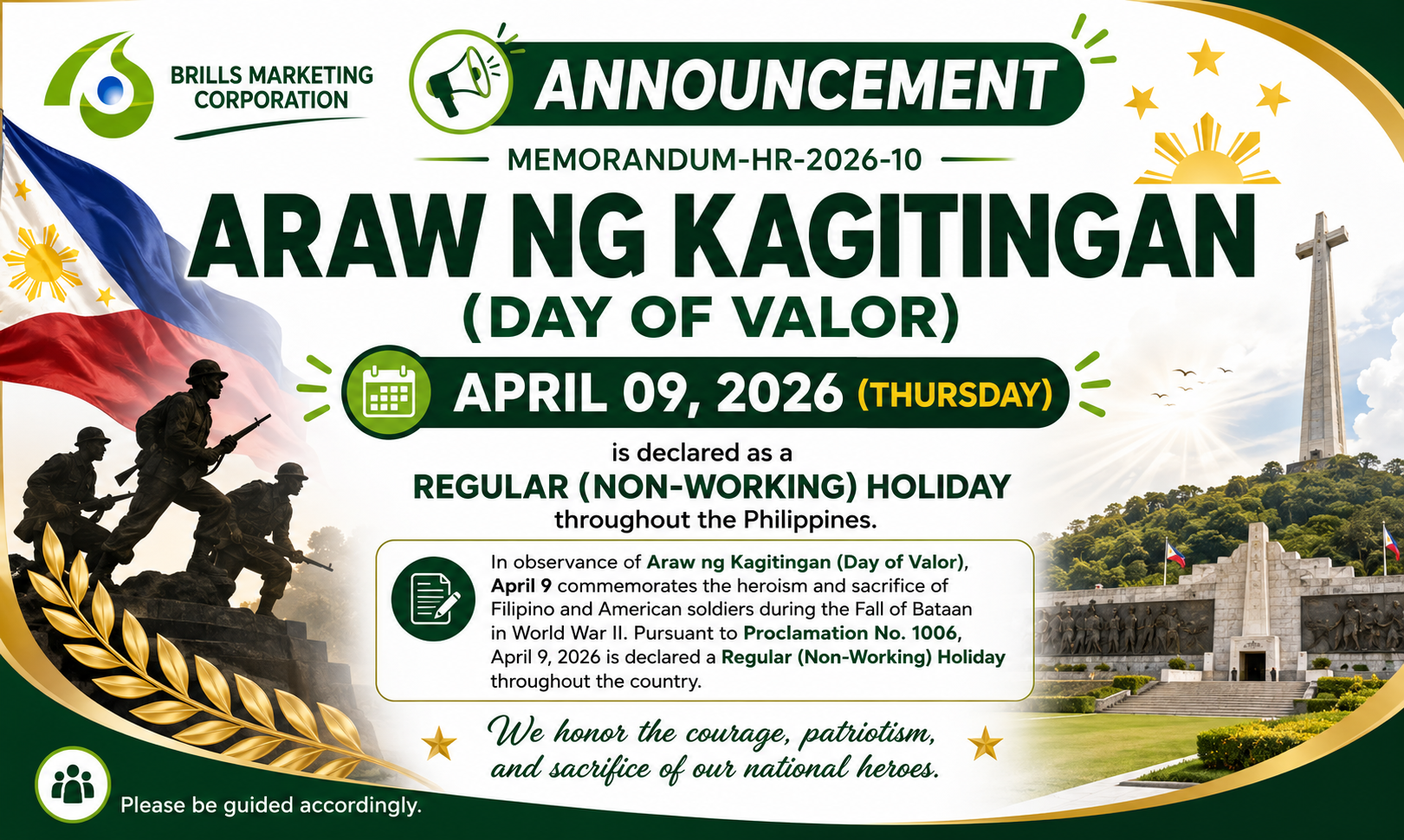 ARAW NG KAGITINGAN (DAY OF VALOR)